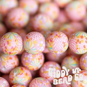 15 mm silicone beads, round silicone bead, western silicone beads, silicone focal beads, focal beads, focal beads for pens, (PACK OF 5)