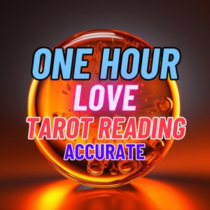 One Hour Love Reading: one question. Get a detailed Love Tarot Reading in the same hour