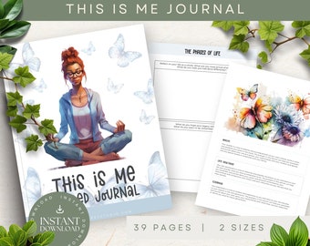 This Is Me Guided Journal, INSTANT DOWNLOAD, Life Story Journal, My Life Story So Far Journal, Guided Journaling, Keepsake Journal, PDF
