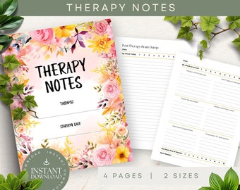 Therapy Notes Printable, Printable Therapist Notes, Mental Health Sheets, Therapy Worksheet, Mental Health, Therapy Journal, Therapy Planner