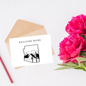 Welkom bij Arizona Card - Gefeliciteerd met verhuizen naar AZ - New House In Arizona Card - Realtor Closing Gift For Arizona Resident - AZ Closing Gift