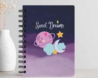 Cahier à spirale Sweet Dreams - Pages lignées pour l'écriture