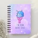 Extraterrestrial Girl I'm From Outer Space Spiral Notebook Cute Alien ...