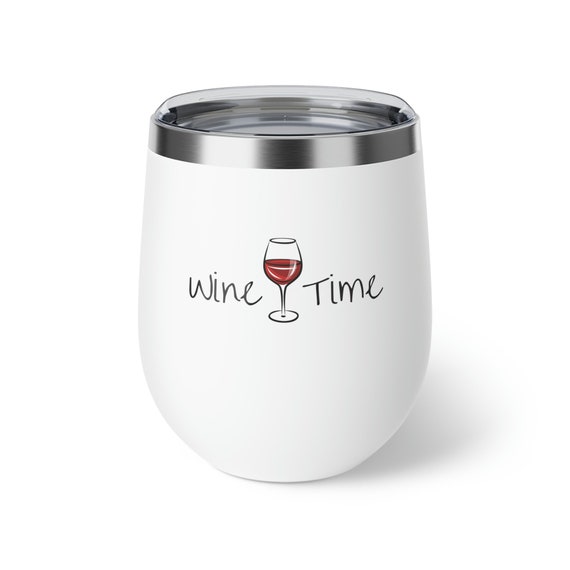 Wine Time Copper Vacuum Insulated Cup 12oz 