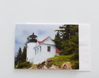 Bass Harbor Lighthouse blank all purpose greeting card