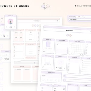 Everyday Digital Stickers for Planner Goodnotes Widget Sticker Book ...