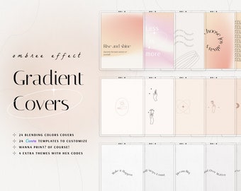 Grainy Gradient Digital Notebook Covers, Goodnotes Covers, Goodnotes Template, Notability Cover, Goodnotes Notebook, Digital planner covers,