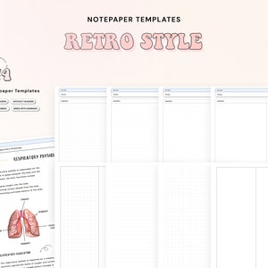 Sjablonen voor digitaal notitiepapier Studentennotities voor GoodNotes Noteshelf Notability Sjablonen voor het maken van notities voor een productiviteitsnotitieboekje ©TheJournalWorld