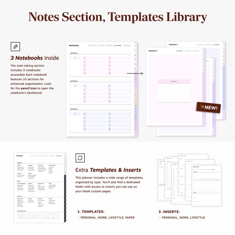2026 Digital Life Work Planner for Ipad, Goodnotes, Notability ...