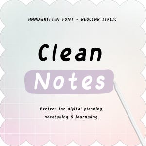 Police manuscrite épurée pour l'agenda numérique Goodnotes sur iPad
