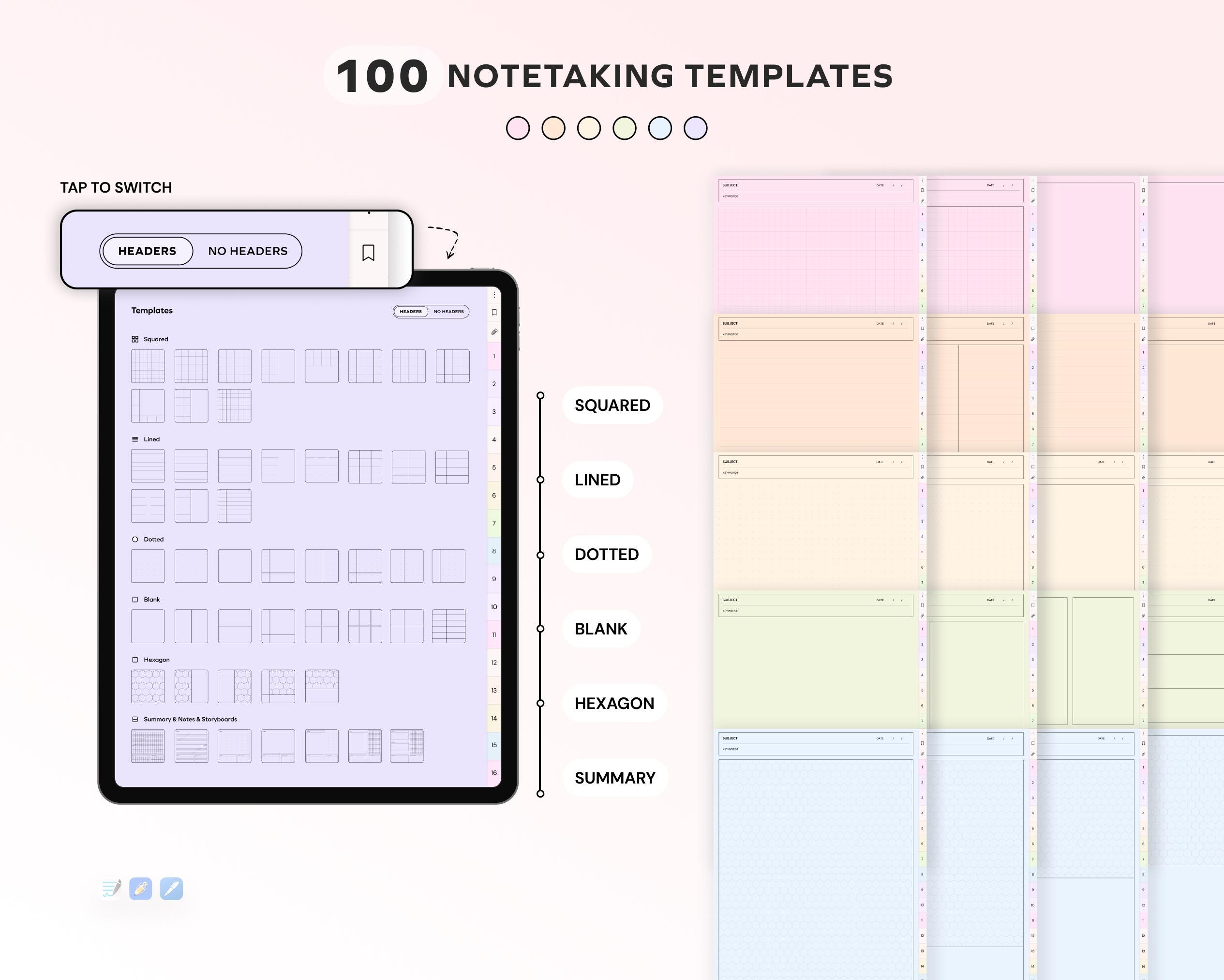 Student Digital Notebook Bundle Hyperlinked Notetaking Templates for ...