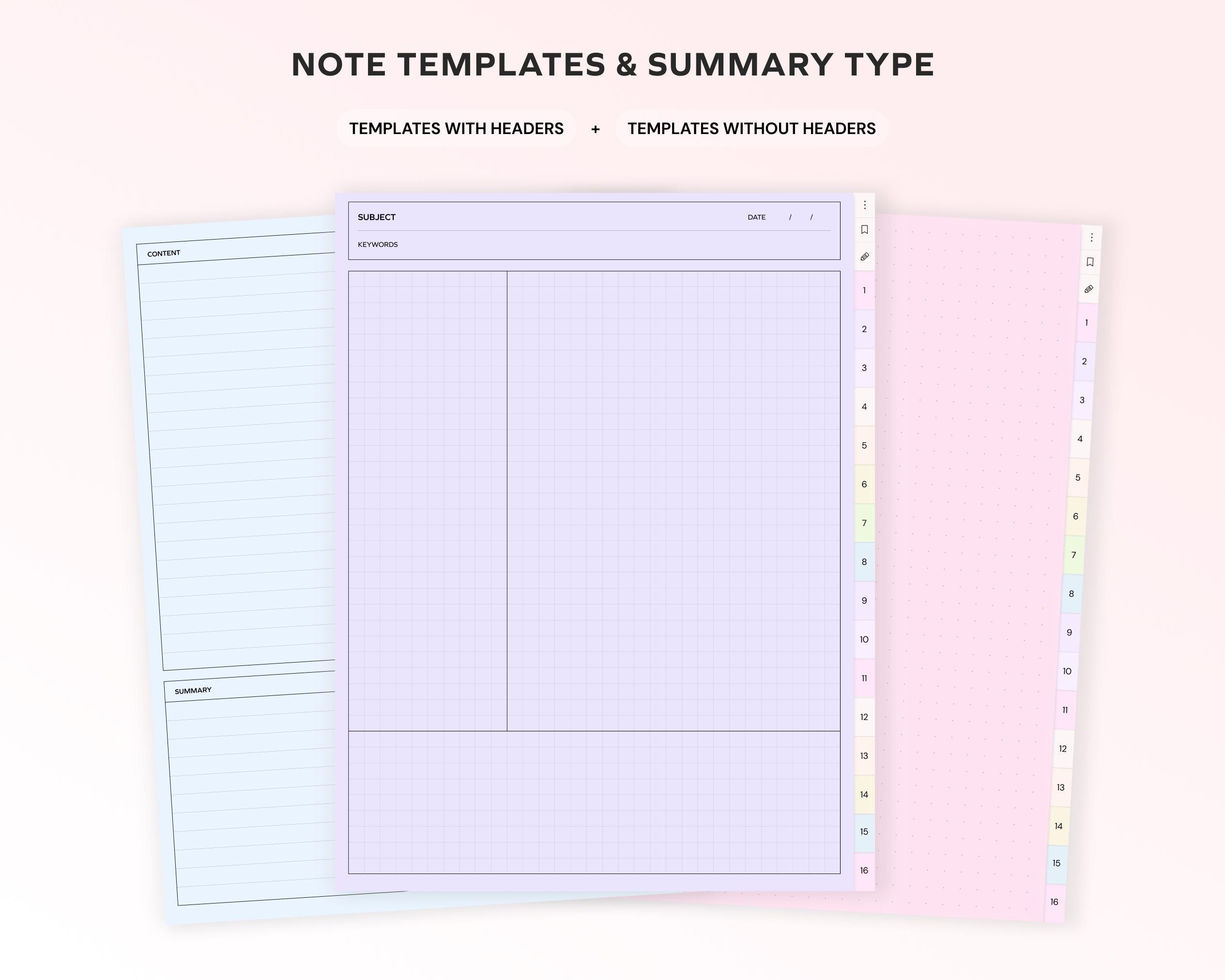 Not Ability Lab Notes Template Student Digital Notebook Bundle Hyperlinked Notetaking Templates for ...