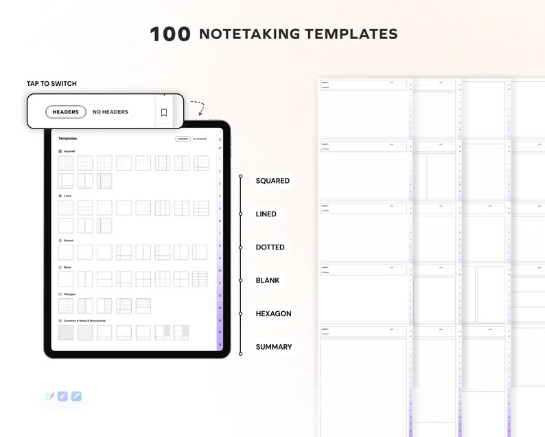 Student Digital Notebook Hyperlinked Notetaking Templates Planner ...