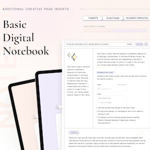 Puede incluir: Un cuaderno digital con un tema de melocotón suave. El cuaderno tiene 7 inserciones, 16 secciones y 60 plantillas de papel. El cuaderno está abierto en una página con un fondo rosa claro y un cuadro de texto blanco. El cuadro de texto contiene el texto "El campo de texto es uno de los elementos de interfaz de usuario más populares. A pesar de ser un objeto relativamente simple, puede tener diferentes estilos. El estilo del campo de texto puede variar según los datos que recopila y el contexto en el que se utiliza. En este artículo, revisaré siete tipos populares de campos de texto."