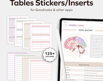 Digitale Aufkleber für Studenten, Notebook-Planer Goodnotes Widgets iPad Notizen, Studie Notability Aufkleber Schule Krankenschwester College Notizen