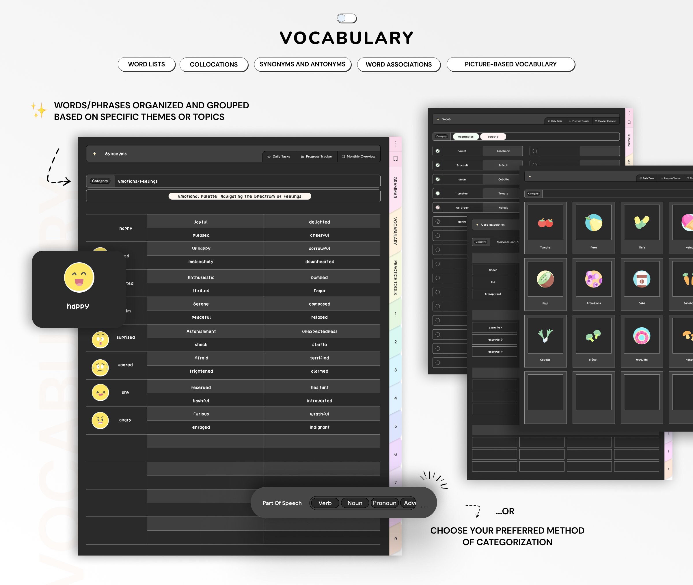 Language Learning Notebook Planner Learn Grammar Vocabulary Digital ...