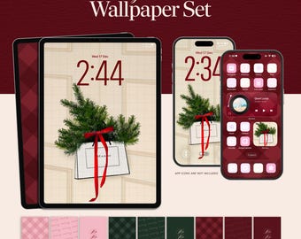iPad、iPhone、デスクトップ向けの美しい冬の壁紙、ミニマリストのホリデーiPadテーマ、かわいいAndroidタブレットのロック画面、ホーム画面