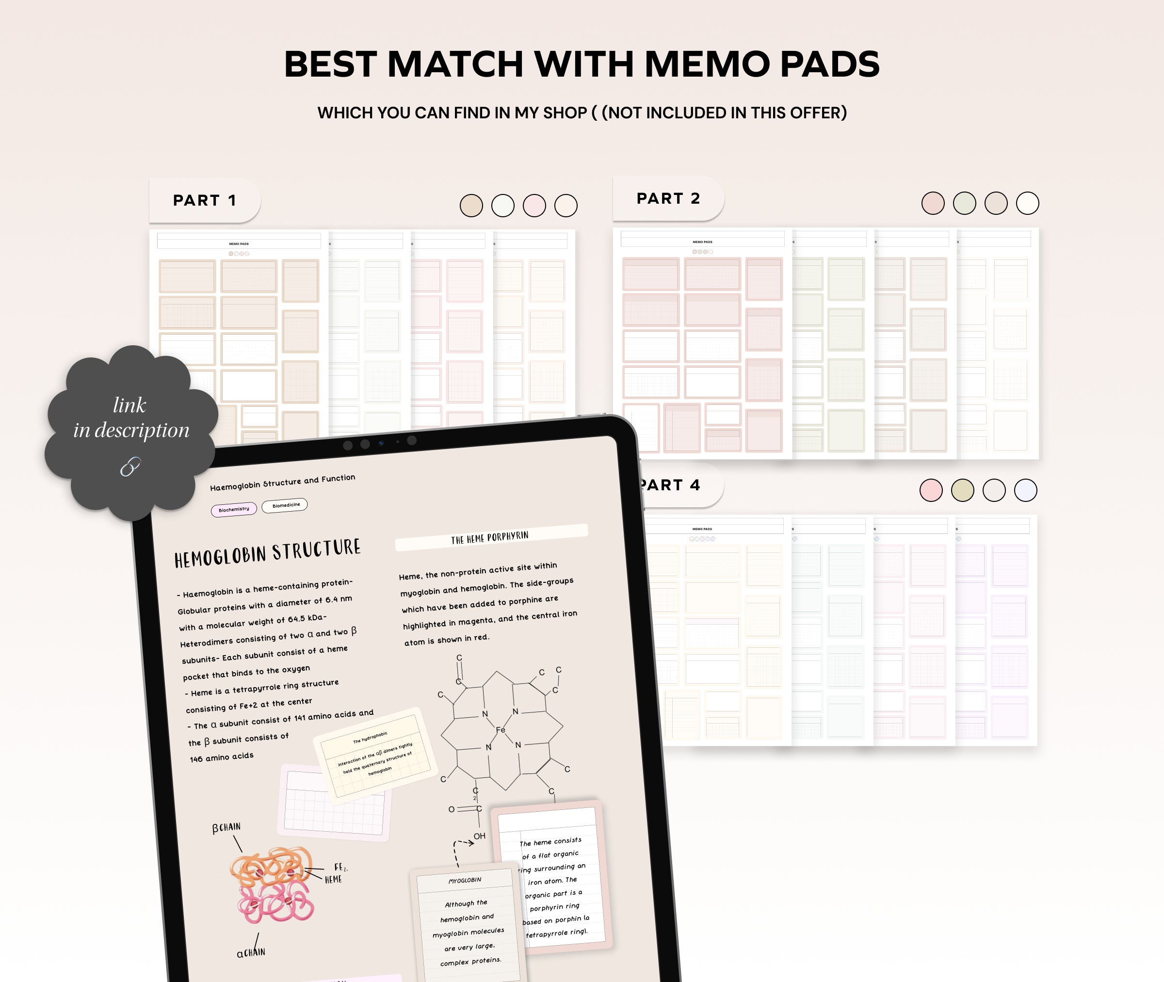 Digital Note Study Note Paper Digital Note Paper Templates, Student Notes for Ipad, Goodnotes ...