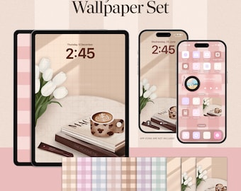 iPad、iPhone、デスクトップ向けの美しい壁紙、自動回転機能、ミニマリストなiPadテーマ、かわいいAndroidタブレットのロック画面、ホーム画面