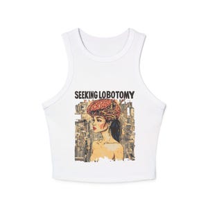Seeking Lobotomy Crop Tank Top