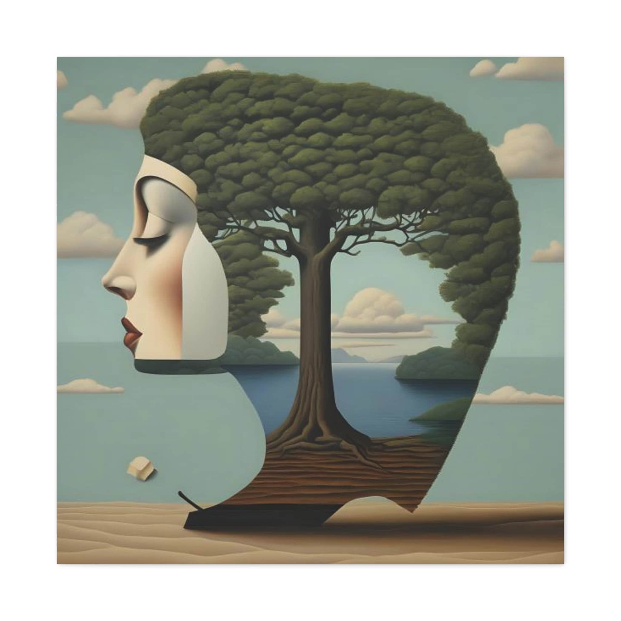 Surreal Meaning of Life in the Style of Magritte - Etsy