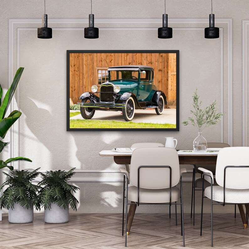 Vintage Ford Model A Car C. 19281931 Digital Wall Art Part of the Vintage/retro Collection