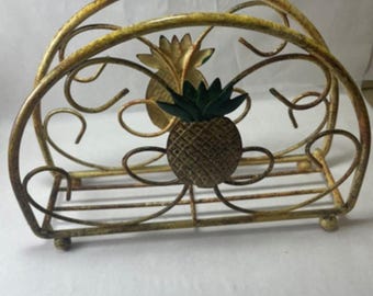 Vintage Pineapple Napkin or Letter Holder