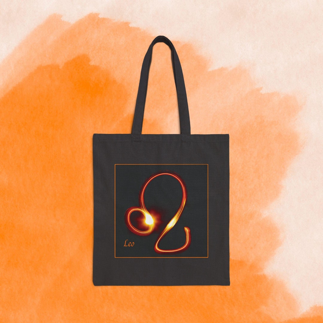 Leo Canvas Tote Bag Black