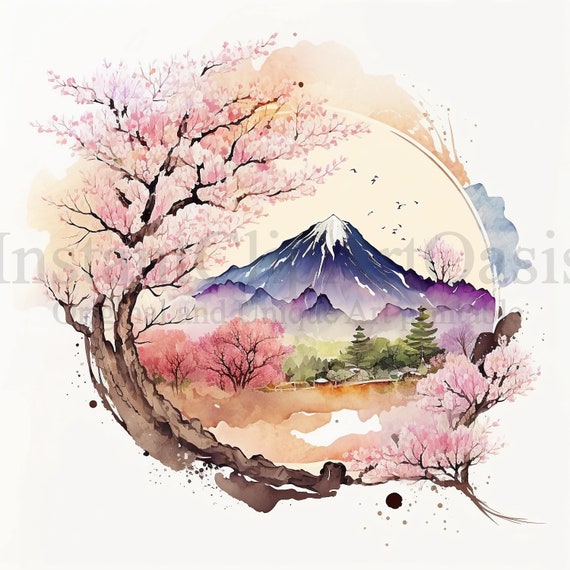 Japanese Landscape Painting by DigitalPaintingsNL on DeviantArt