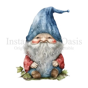 Gnome Clipart, 10 High Quality PNGs, Nursery Art, Instant Digital Download | Card Making, Cute Gnome Clipart, Digital Paper Craft | #19
