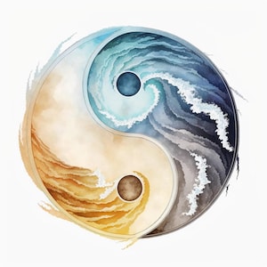 Yin Yang Clipart, 10 JPG&#39;s van hoge kwaliteit, Yin Yang Art, Instant Digital Download | Kaarten maken, digitale papiermodellen | #52