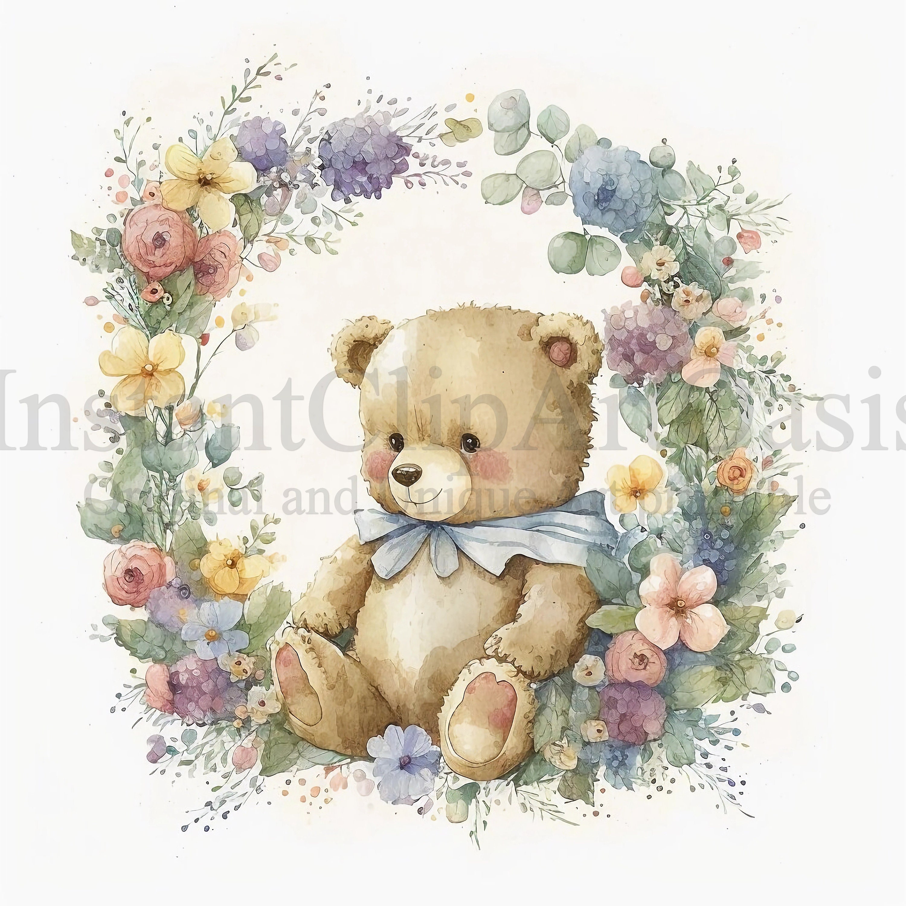 Flower teddy deals
