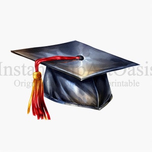 Graduation Hat Clipart, 10 High Quality Jpgs, Nursery Art, Digital ...