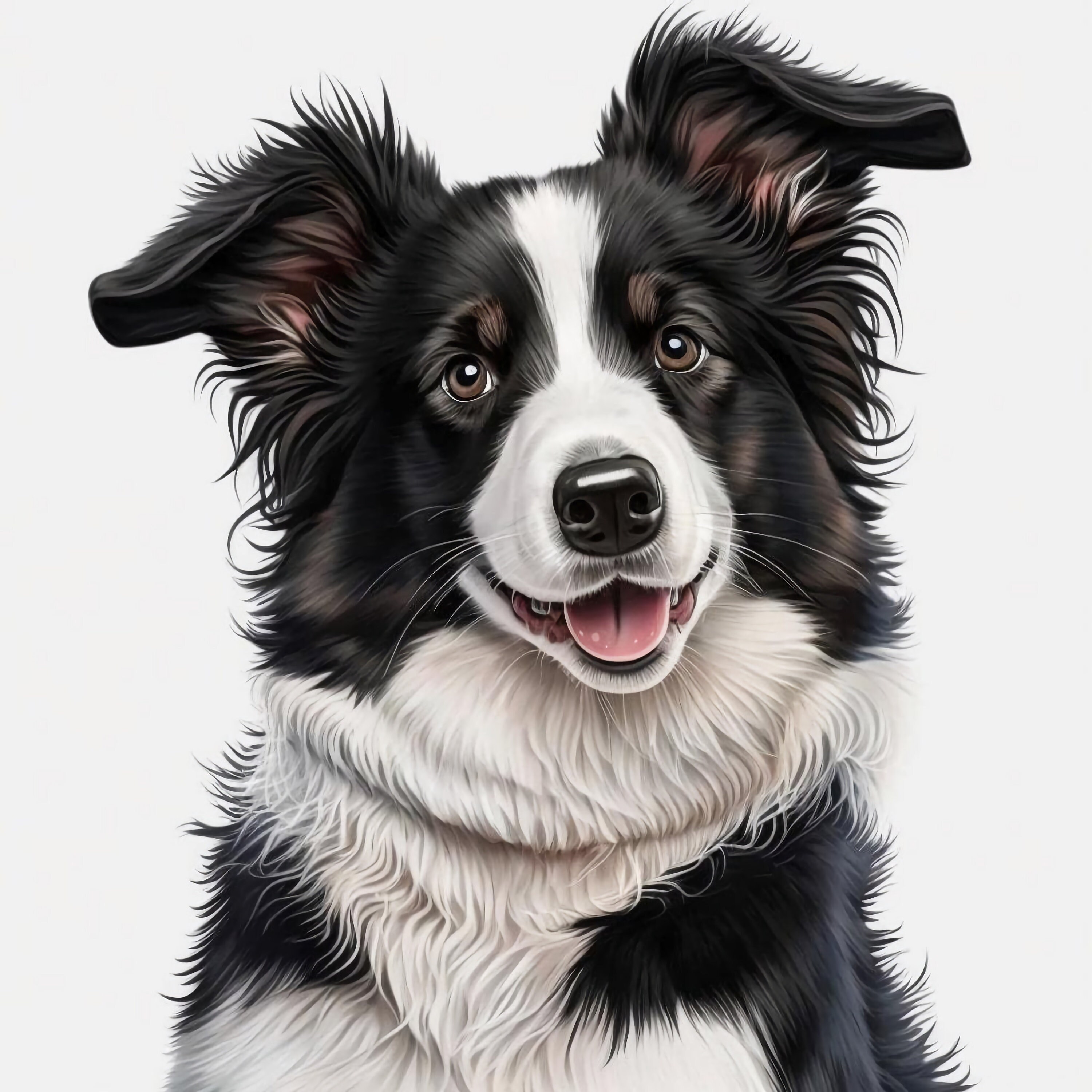 Border Collie Clipart, 9 High Quality Jpgs, Nursery Art, Instant