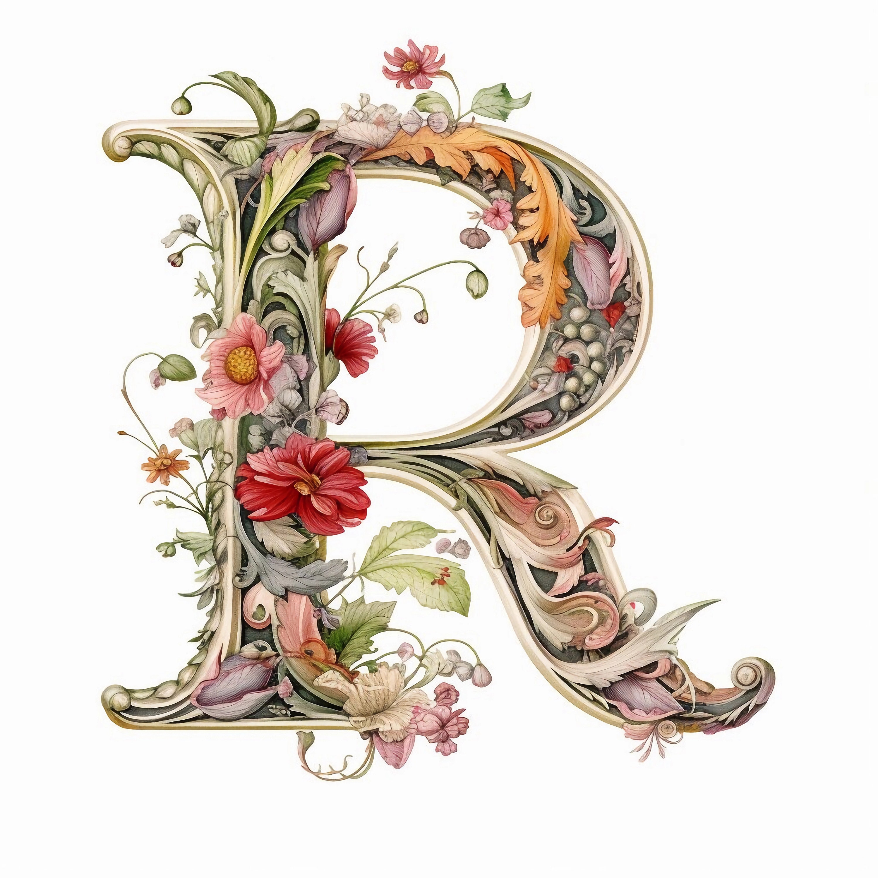 Letter R Clipart, 10 High Quality Jpgs, Nursery Art, Instant Digital ...