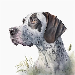 English Pointer Clipart, 8 High Quality JPGs, Nursery Art, Digital Download, Card Making, Cute Animal Clipart, Paper Craft | #143