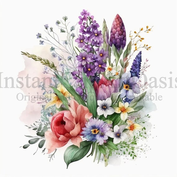 Premium AI Image  A colorful paper bouquet of flowers with the