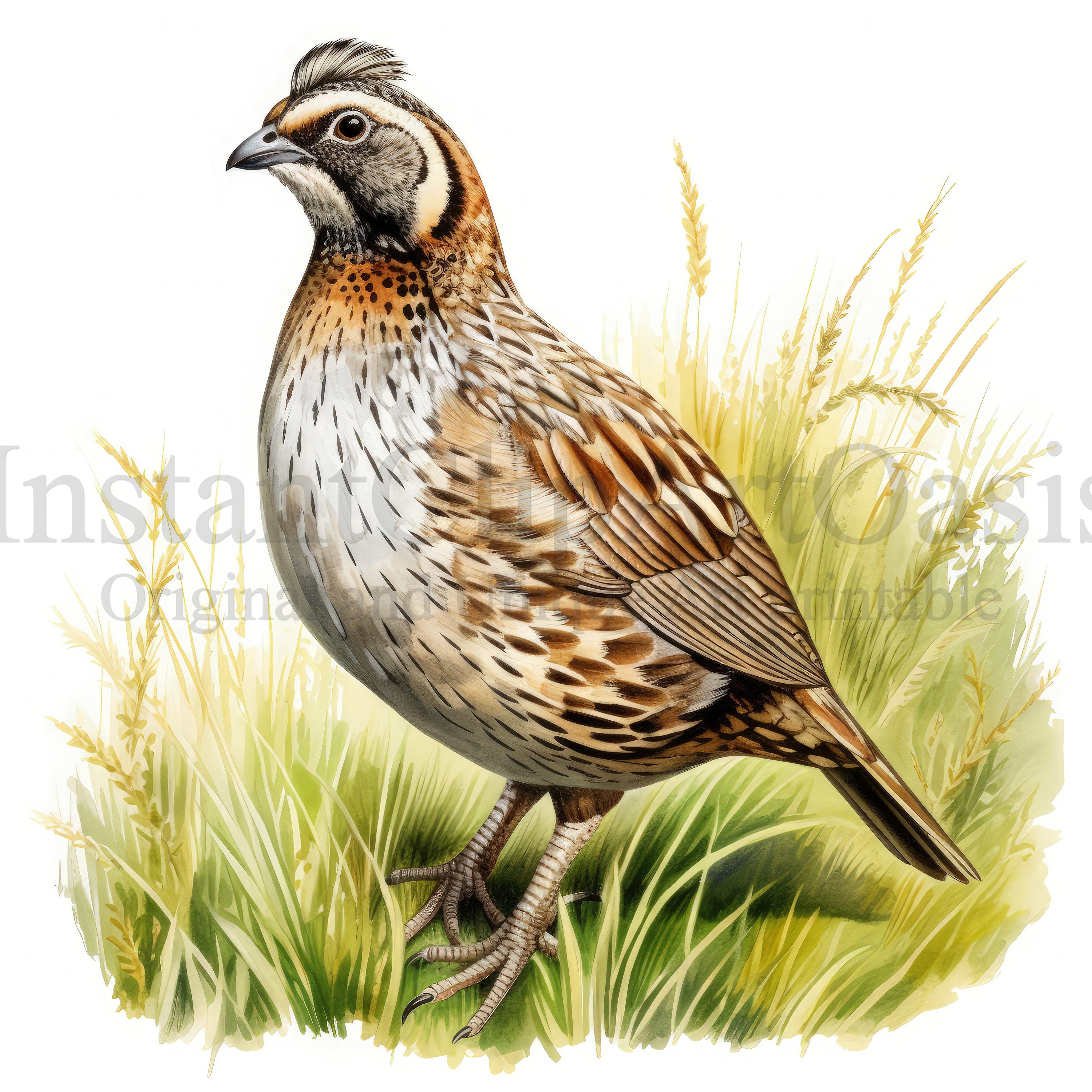 Quail Digital Rts Quail Clipart - 10 High Quality Jpgs, Nursery Art, Digital Download ...