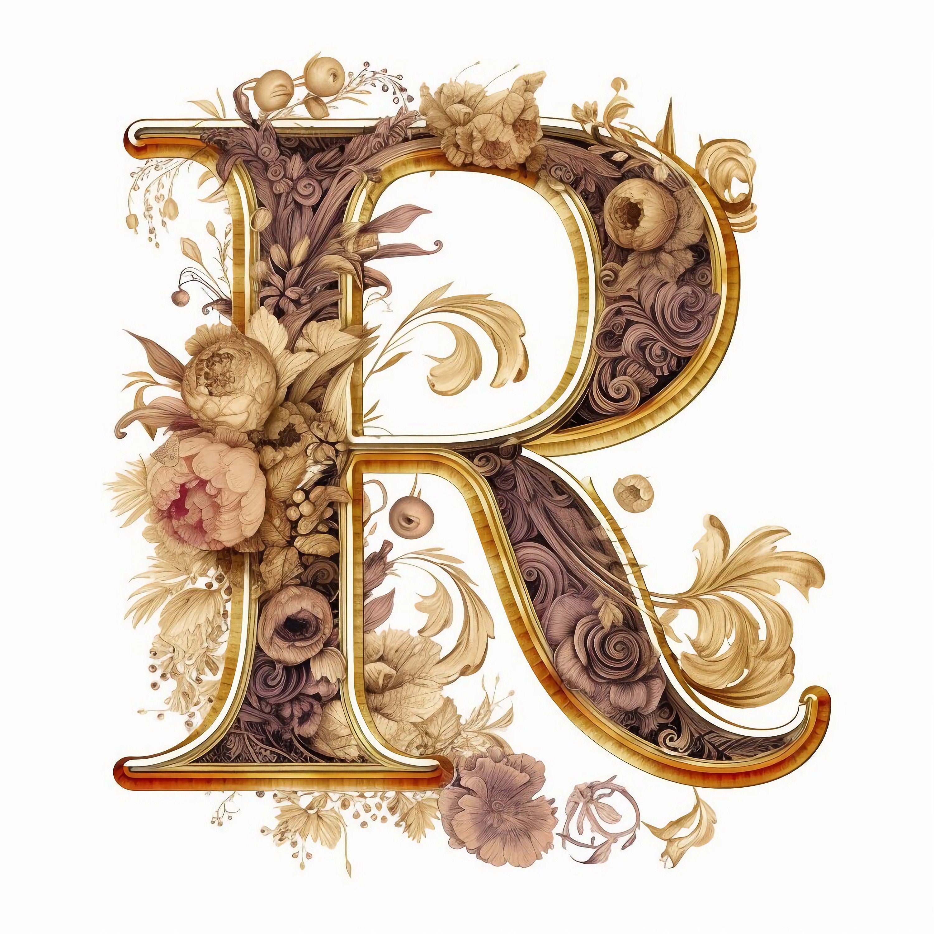 Letter R Clipart, 10 High Quality Jpgs, Nursery Art, Instant Digital ...