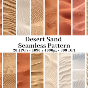 Desert Sand Seamless Pattern, 20 High Quality JPGs, Digital Paper, Digital Download, Sand Pattern | #882