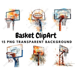15 High Quality PNGs - Basket Clipart, Basket Clip Art, Instant Digital Download | Card Making, Digital Paper Craft, Basket Images | #878