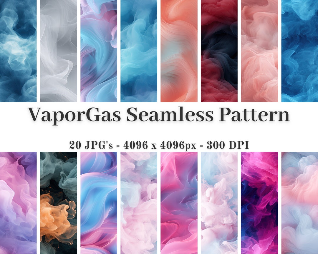 Vaporgas Seamless Pattern, 20 High Quality Jpgs, Digital Paper, Digital ...