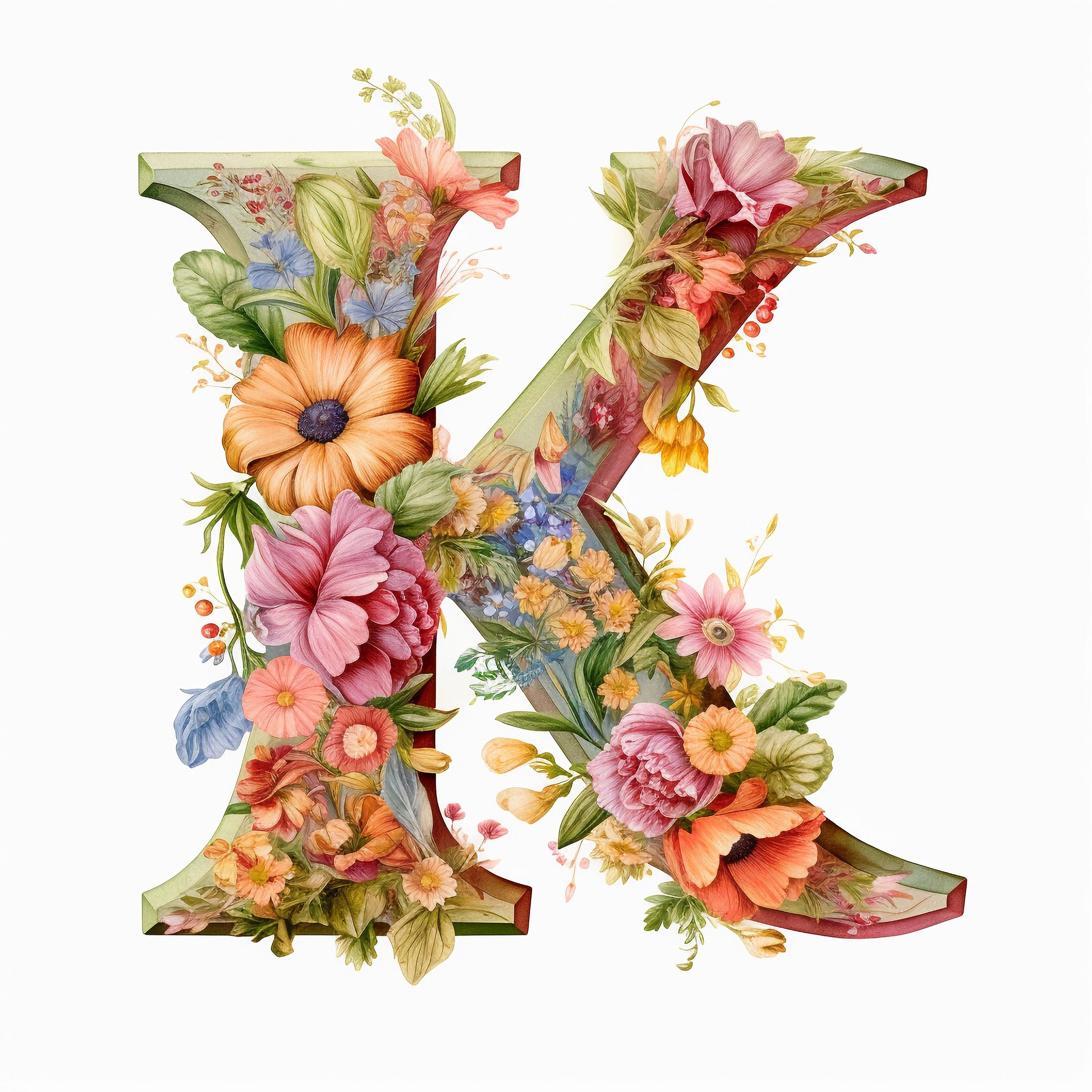 Letter K Clipart, 10 High Quality Jpgs, Nursery Art, Instant Digital ...
