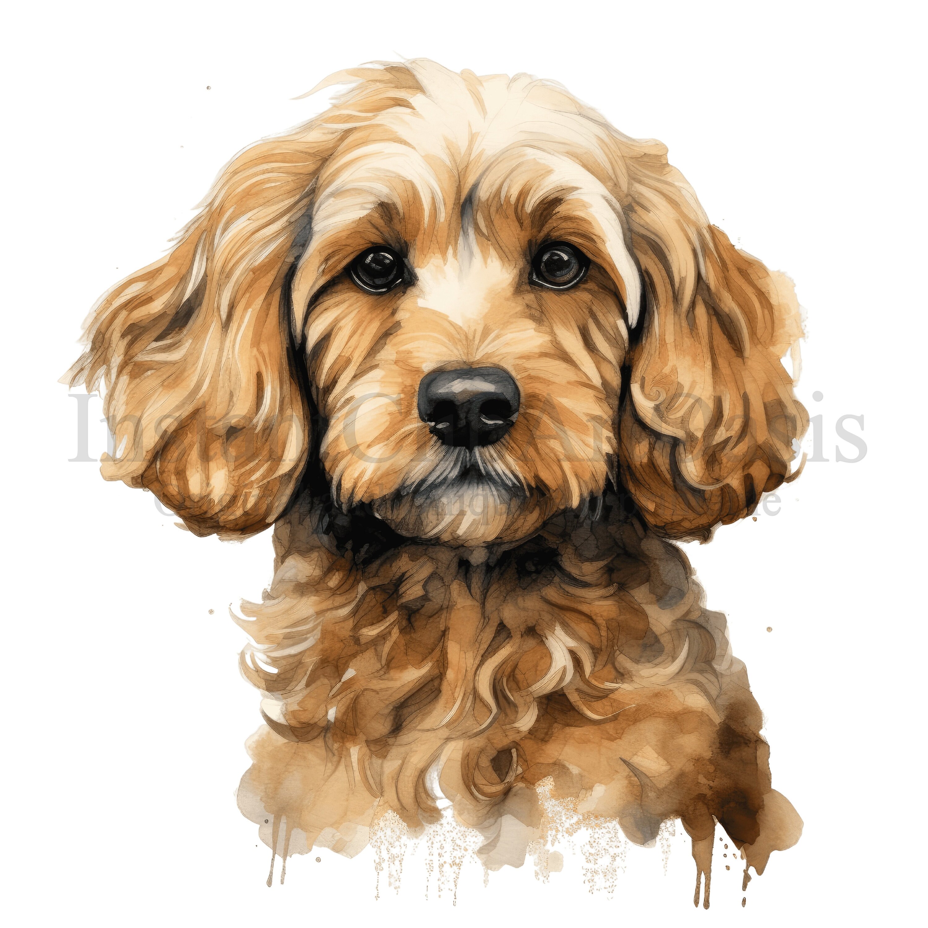 Cockapoo Clipart, 10 High Quality Pngs, Nursery, Digital Planner ...