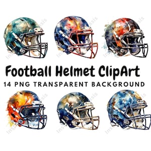 Football Helmet Clipart, 14 High Quality PNGs, Football Clipart, Digital Download | Card Making, Sport Clipart, Football Helmet image | #853