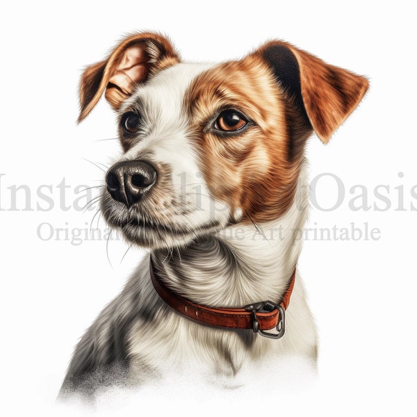 Jack Russell Clipart, 10 JPG de haute qualité, Nursery Art, Téléchargement numérique, Fabrication de cartes, Clipart animal mignon, Paper Craft | #456