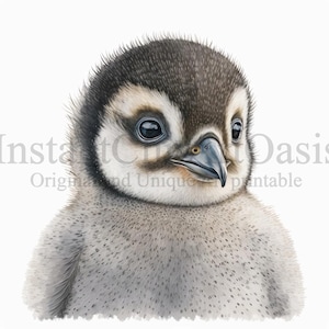 Baby pinguïn clipart, 10 hoge kwaliteit JPG's, kinderkamer kunst, digitale download, kaart maken, schattige dieren clipart, digitale papier ambachtelijke | #159