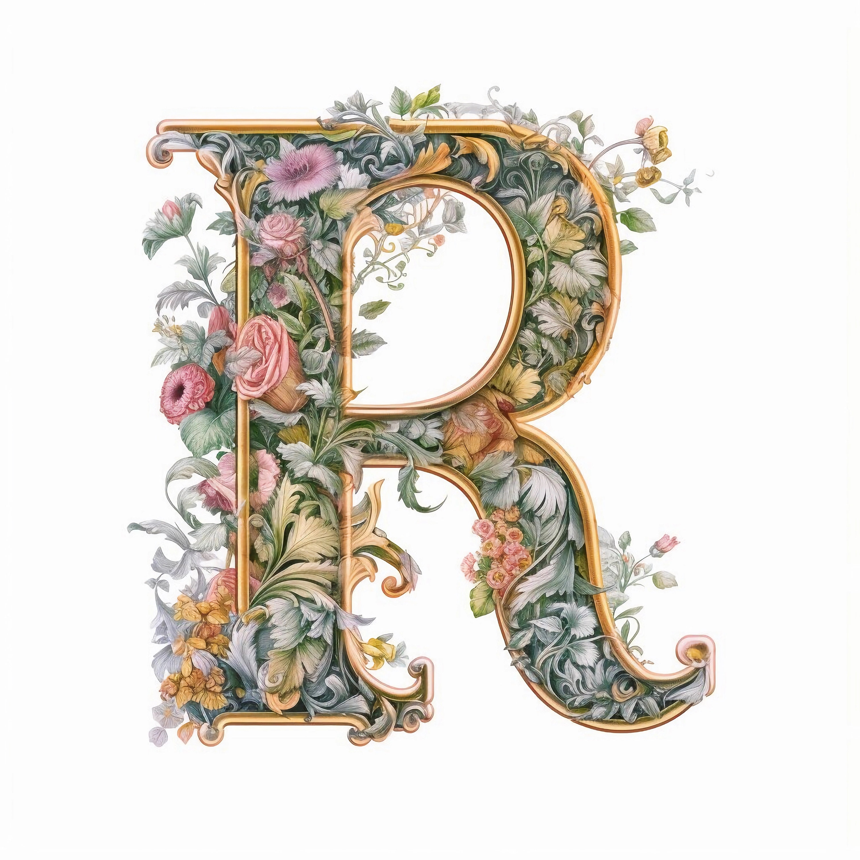 Letter R Clipart, 10 High Quality Jpgs, Nursery Art, Instant Digital ...