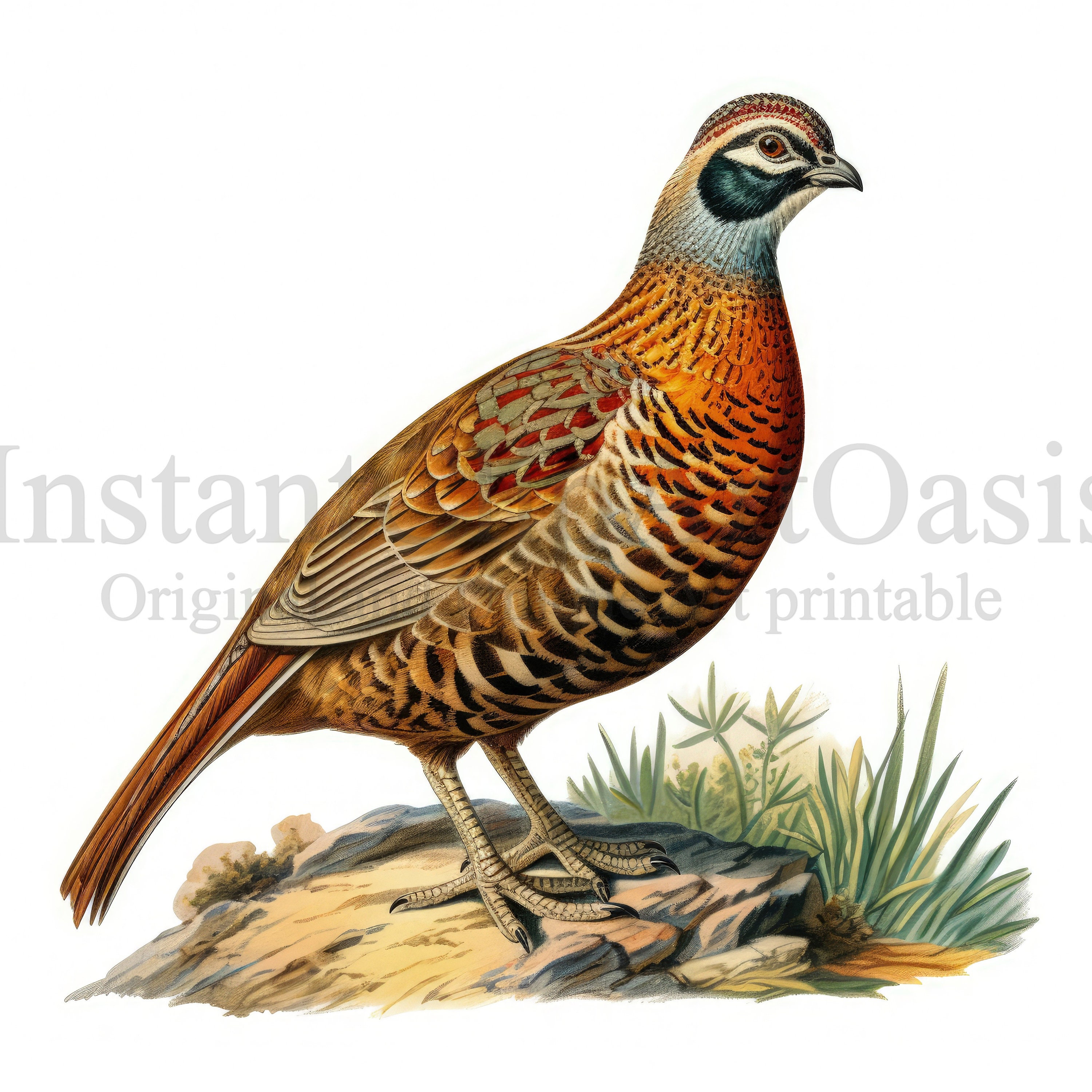 Quail Digital Rts Quail Clipart - 10 High Quality Jpgs, Nursery Art, Digital Download ...