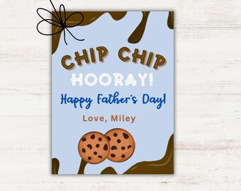 Fathers Day Cookie Tag, Fathers Day Handout, Fathers Day Gift Printable, Father Day Gift Church, Fathers Day Gift Tags, Father's Day Treat